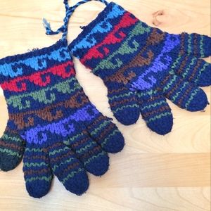 HAND KNIT GLOVES | Sz Large